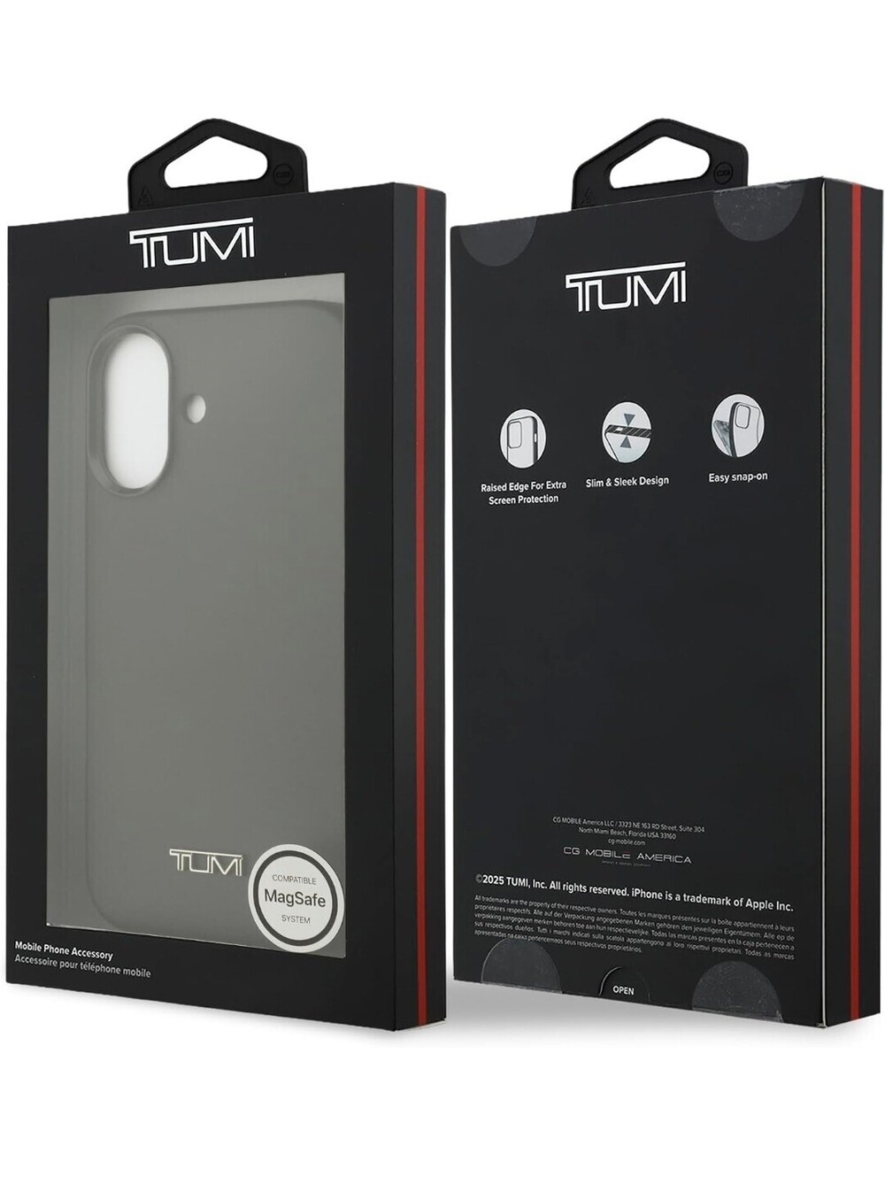 TUMI iPhone 17 Case MagSafe Compatible Genuine Leather Black